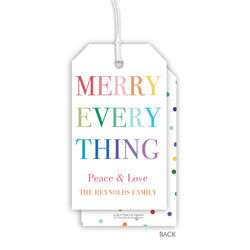 Colorful Merry Everything Gift Tags